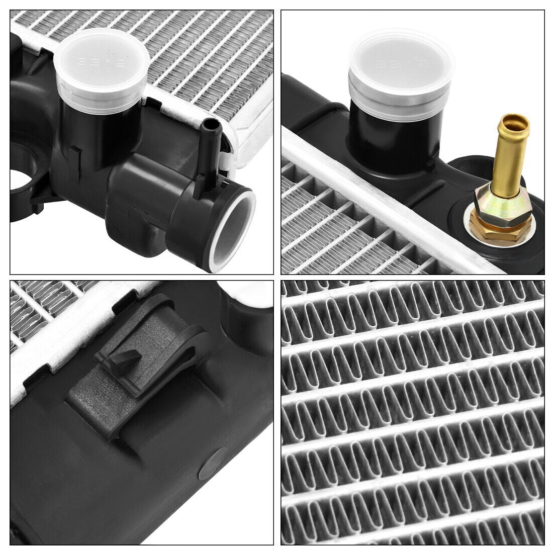 Ledkingdomus Radiator Compatible with 2005 2006 2007 2008 2009 2010-2015 Tacoma TRD Pre Runner 4.0L V6 2.7L L4