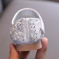 thumbnail image 5 of IVEYRTF Girls Rhinestone Mary Janes Shoes with Strap Sparkly Flats Kids Casual Every Wear Party Shoes(Silver,2.5-3 Years), 5 of 9