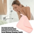 thumbnail image 3 of 4pcs Reusable Makeup Removal Cleaning Cloth Washable Makeup Remover Cleaning Towels Pink 8''x8'', 3 of 7