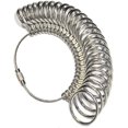 UK Ring Sizer Gauges Set Metal Finger Measure Sizing Mess Jewelry Kit