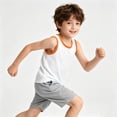 thumbnail image 5 of Teylalorva Boys Tank Tops 2PC Cotton Breathable Crew Neck Sleeveless Kids Casual Summer Soft Underwear 2PC Pink Size 4, 5 of 9