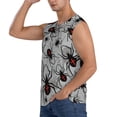 thumbnail image 3 of Balery Spiders Camisetas sin mangas para hombre, absorbe la humedad y protege contra el mal olor.-Large, 3 of 7