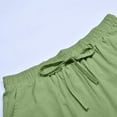 thumbnail image 4 of Ketyyh-chn99 Mens Pants Casual Solid Jogging Elastic Mid Waisted Sports Pants Green,2XL, 4 of 5