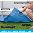 thumbnail image 3 of Pool Ground Sheet, Rectangular Pool Ground Sheet for 300x200cm Pool - Blue Waterproof Foldable Pool Ground Sheet and Protection Mat 338cm x 239cm, 3 of 5