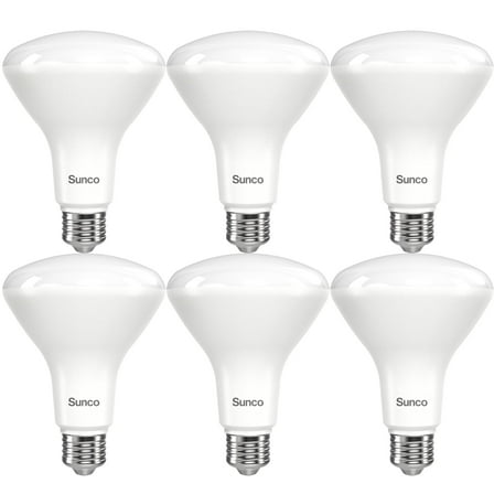 Sunco 6 Pack BR30 LED Bulbs, High Output 1200 Lumens, Indoor Flood Lights, 11W Equivalent 65W, 2700K Soft White, E26 Base, Interior Dimmable Recessed Can Light Bulbs