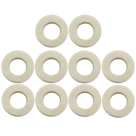 Supvox 10pcs Trumpet Felt Washers Cotton Protect Keys Musical Instrument Accessory
