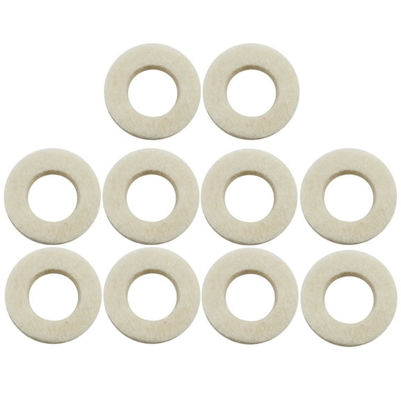 Supvox 10pcs Trumpet Felt Washers Cotton Protect Keys Musical Instrument Accessory