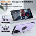 thumbnail image 6 of 360 Rotating Ring Grip Hybrid Case for Samsung Galaxy S24 Ultra - Purple, 6 of 6