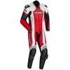 Cortech Adrenaline Mens 1-pc Leather Suit Red/White MD