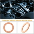 thumbnail image 3 of Phenofice 4Pcs Car Flat Crushed Copper Gasket for Sealing Brake System Maintenance and Vehicle Repairs, 3 of 8