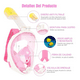 thumbnail image 3 of Máscara De Snorkel Gafas 180° Rosa L/XL Malubero Malu2046, 3 of 4