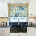thumbnail image 6 of Coolnut Floral Kitchen Curtains 2 Panels, UV Protected Tier Curtains Half Window Curtains Kitchen Tiers for Guest Room Bathroom Sink Laundry Room Basement,36 x 27 Inch, 6 of 6