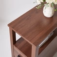 thumbnail image 4 of Side Table with Charging Station, Narrow End Table with USB Ports and Outlets and 2 Drawers,Small Wood Bedside Table for LivingRoom,Bedroom, 4 of 7
