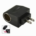 thumbnail image 2 of Simyoung 110V AC to 12V DC Car Cigarette Lighter Socket Charger Adapter US Plug Black, 2 of 5