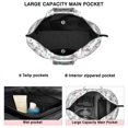 thumbnail image 3 of White Cow Strawberry Milk Jar Pattern Travel Tote Bags for Women Carry On,Large Weekender Bags for Women Travel,Multi Functional Duffle Bag for Work,Shopping,Sports, 3 of 5