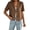Coffee, variant on Qiopertar Blazer for Women Short Sleeve Button Down Collar Casual Lightweight Soft Slim Business Work Jacket Solid Summer Suit Jacket Coffee L