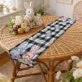 thumbnail image 1 of Centre de Table de Pâques en Lin Chemin de Table Double Face 33X150Cm pour Table à Manger, 1 of 7