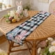 thumbnail image 1 of Yhmxh Bandera de mesa de Pascua, mantel de lino de doble cara, 1 of 6