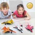 thumbnail image 2 of Ensemble de 4 Jouets d'Avion Moulés sous Pression, Modèles d'Avions pour Garçons et Filles - Jouets de Modèle d'Avion à Rétrofriction Moulés sous Pression, Cadeaux, Idéal pour Collection et Cadeau de Fête, 2 of 5