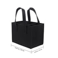 thumbnail image 2 of WEUVEB 2Ud Bolsa De Vino En Fieltro Negro Con Acabado De Alta Calidad Para Guardar, 2 of 8