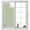Green, variant on White Gingham Window Privacy Film, Modern Minimalist Black Line Grid Points Checkered Frosted Glass Window Clings Static Cling UV Heat Blocking Reusable Door Sticker for Bathroom 19.6 x 39.3 Inch