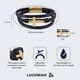 thumbnail image 5 of Pulsera Hombre LUCKMAN Cruz Piel Vegana Acero Inoxidable Modelo Saul Dorado UNITALLA, 5 of 6