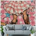 thumbnail image 4 of Orinice Cowgirl Cowboy Boot Tapestry Wall Hanging Unique Style Graphic Tapestries Home Wall Decor Art for Living Room Bedroom Apartment Farmhouse Dorm 50x40inch, 4 of 6