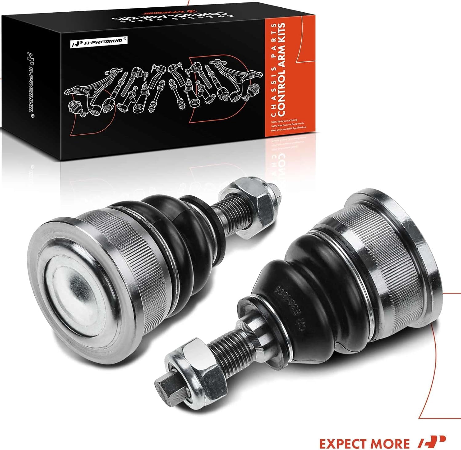 A-Premium 2 x Front Lower Ball Joints Kit Compatible with Jeep Liberty 2002 2003 2004 Replace # K3199