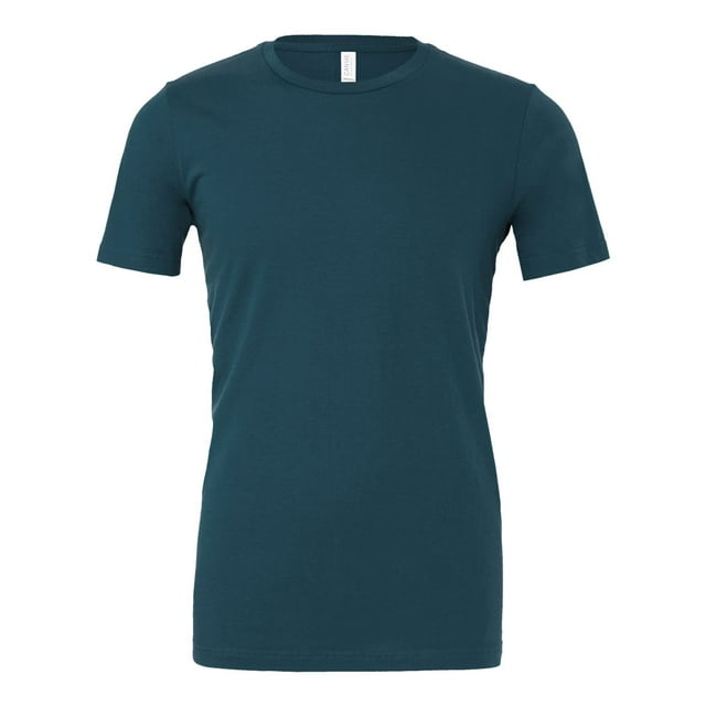 Bella Canvas Men`s 3001c, S, Deep Teal