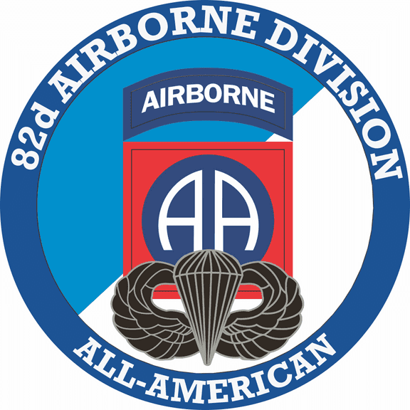 3.8 Inch 82nd Airborne with Jump Wings Decal