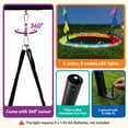 thumbnail image 2 of DVH Swing Set, 440lbs Swing Frame, 40" Saucers Swing, with Multiple Color Mode LED Lights, 2 of 7