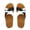 Black, variant on Women's Genuine Leather Cutout Slide Sandals Cork-Inspired Footbed Slip-On Summer Shoes 2025 Casual Beach Footwear with Adjustable Strap for All-Day Comfort