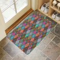 thumbnail image 4 of Bohemian Colored Geometric Patterns (2) Door Mat 30 X 17 Inch Welcome Doormat Indoor Outdoor Entrance Floor Mat Non Slip Spring Summer Decor Rubber Mats, 4 of 6