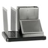 Rolodex Distinctions Desk Organizer, 5 7/8 x 5 7/8 x 4 1/2, Metal/Black -ROLE23552