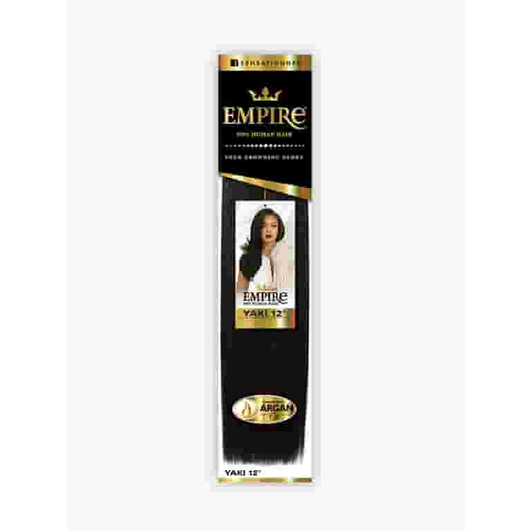 Sensationnel Empire Yaki Straight 100% Human Hair Weave Combo 10