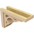 thumbnail image 5 of 6"W x 18"D x 12"H Classic Sheridan Rough Cedar Woodgrain TimberThane Corbel, Primed Tan, 5 of 6