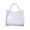 Clear, variant on Kizzy Clear Jelly Tote Bags for Women - Lightweight Waterproof Beach Bag Purse with Open Top Design and Lattice Cutout Detail