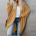 thumbnail image 3 of ShomPort Womens Fall Open Front Long Sleeve Oversized Knit Cardigans Sweaters Coats with Pockets, 3 of 5