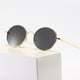 thumbnail image 4 of Gafas de sol polarizadas redondas resistentes a los rayos ultravioleta, clásico marco negro - dorado Shuxiu Wang  9024719206363, 4 of 5