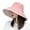 Pink, variant on Women's Packable Reversible Bucket Hat UV Sun Protection Large Brim Summer Beach Cap