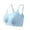Blue, variant on Seemless Bras for Women Spring Summer Thin Solid Color Cloud Trim Soft Support Everyday Bra with Thin Shoulder Strap