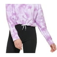 thumbnail image 3 of DKNY Sport Womens Cotton Tie Dyed Sweatshirt Lilac XL, 3 of 3