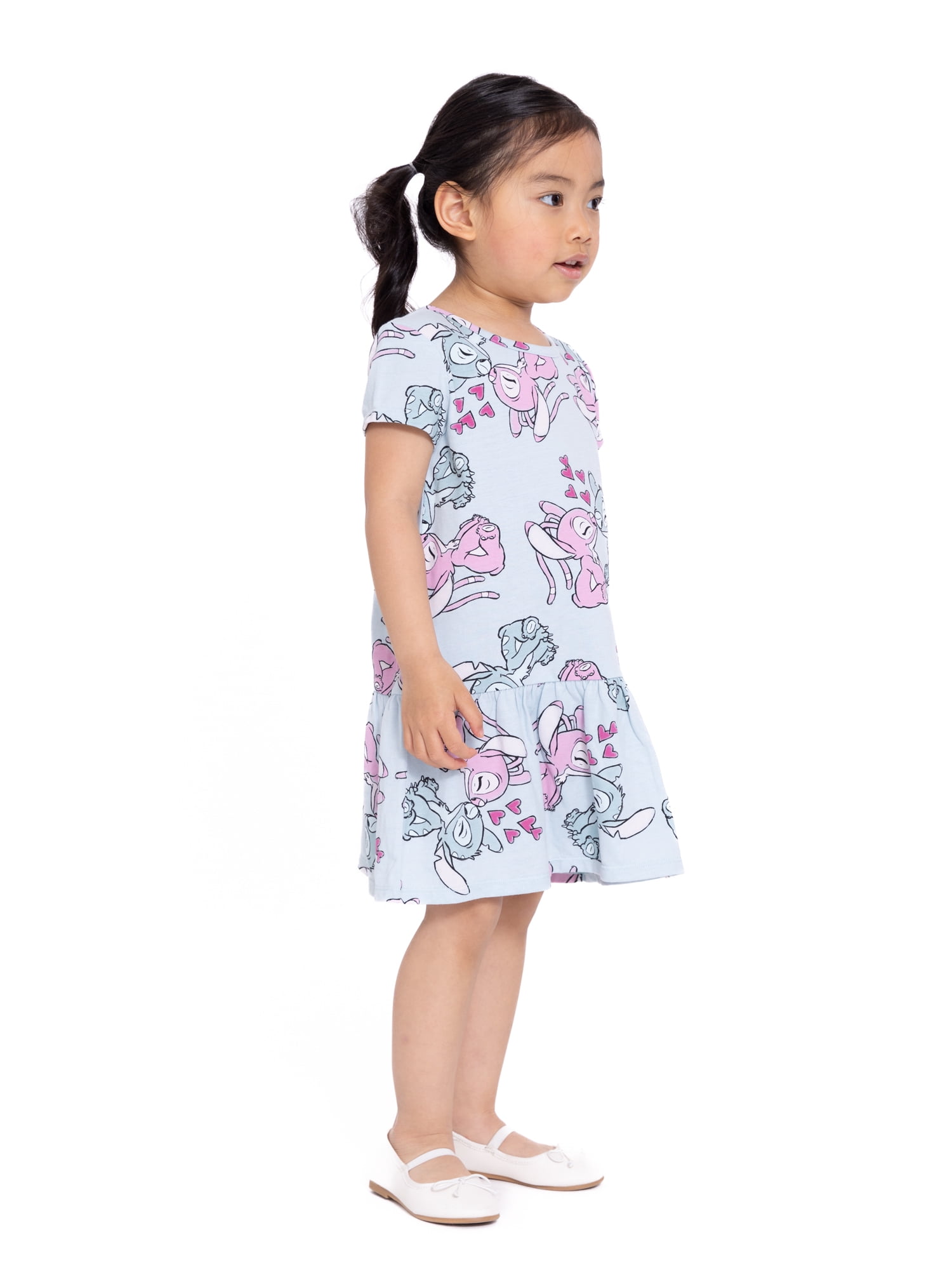 Stitch & Angel Toddler Girls Drop Waist Dress, Sizes 12M-5T