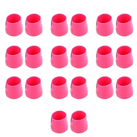 

10 Pairs High heel Stopper Set Non-slip PVC Shoe Heel Protector Kit Shoe Accessories Rose Red M