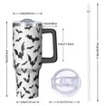 thumbnail image 2 of Halloween Bat Pattern Tumbler with Handle and Lid,40oz Double Wall Vacuum Insulated Tumbler,Cups Gift for Women and Men, 2 of 7