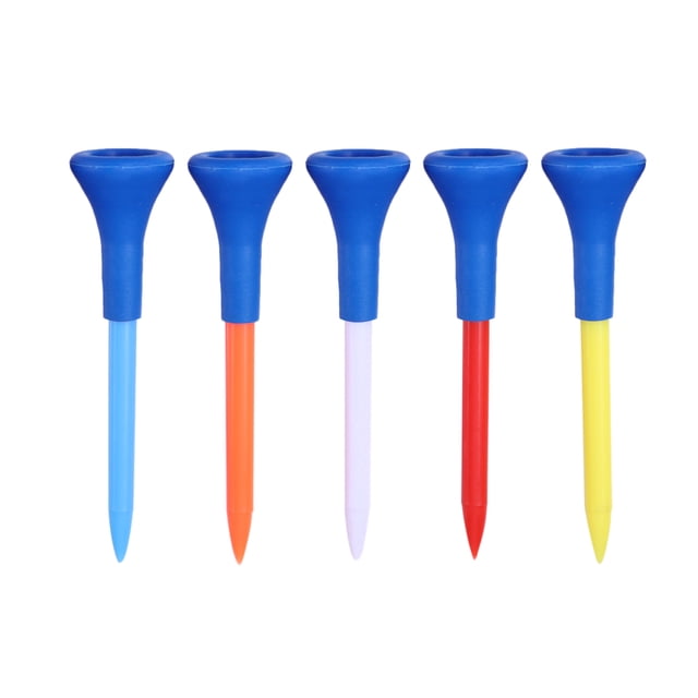EeaseCA 5pcs 7.0cm T154 Professional Tee Plastic Horn Tee Accessory Training Aids (Assorted Colors)