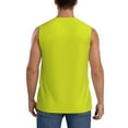thumbnail image 4 of Goofa Yellow Printed Men's Sleeveless T-Shirt - Athletic Gym Workout Tank Top for Men - Moisture-Wicking, UPF 30+ Quick-Dry Muscle Tee-Small, 4 of 8