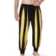 thumbnail image 5 of Pantalones largos para hombre, moda informal de patchwork, cintura elástica, bolsillos, deportivos, 5 of 9