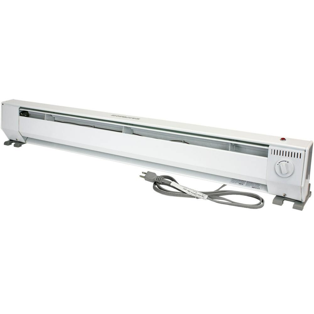 King Electric 4' Portable Baseboard Heater, 1000W / 120V, White, KP1210