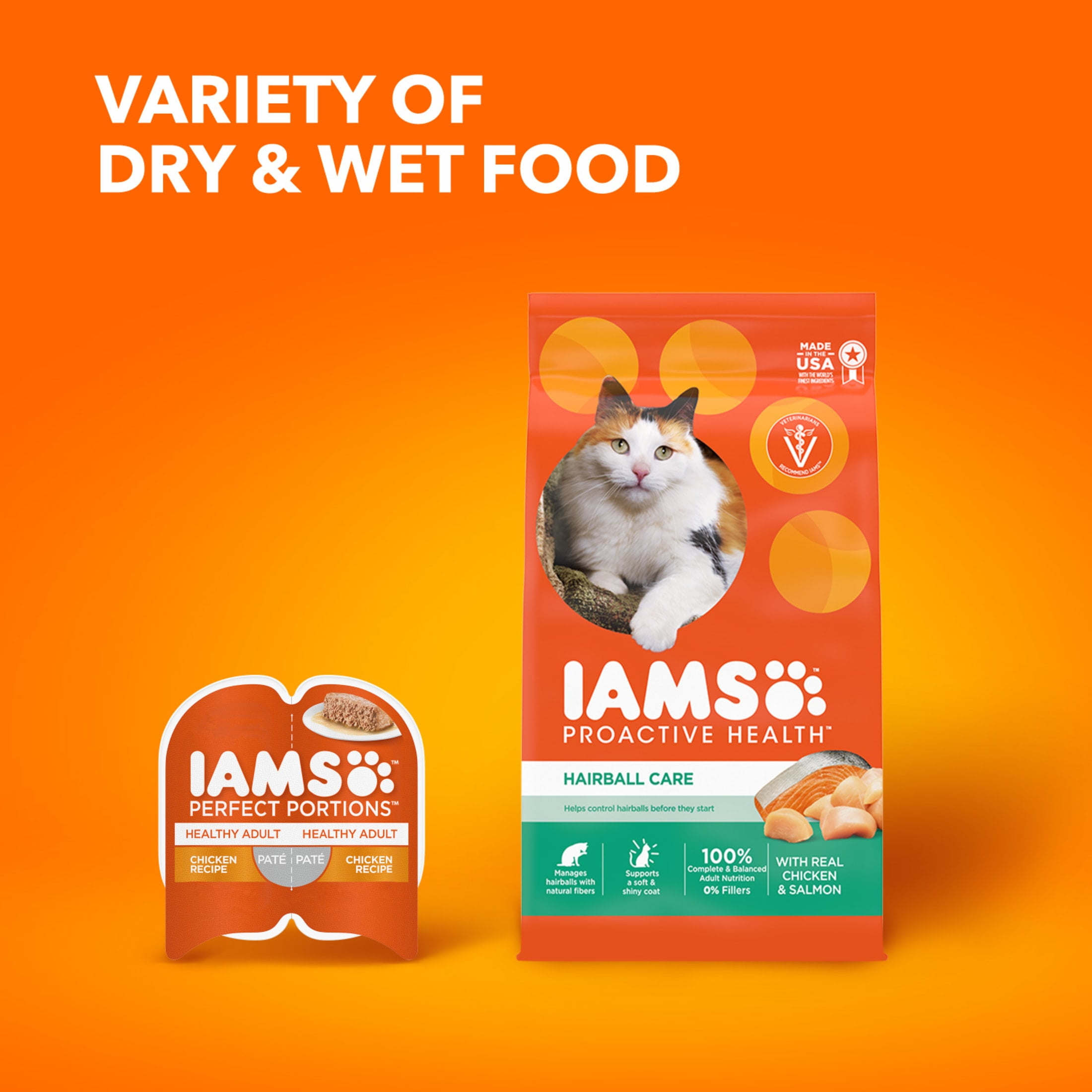 Iams Proactive Health Chicken And Salmon Dry Cat Food, 16 Lb Bag